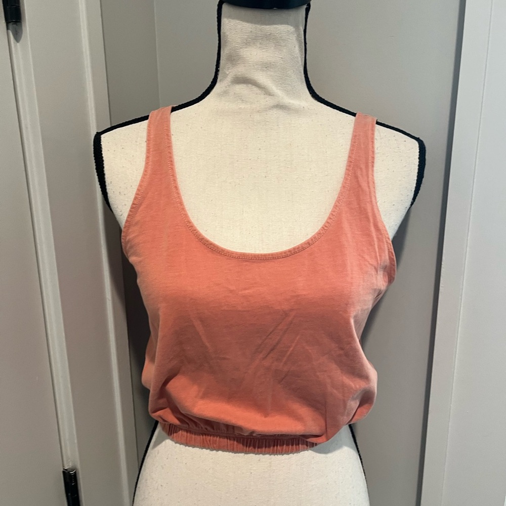 Wilfred Coral Scoop Neck Tank